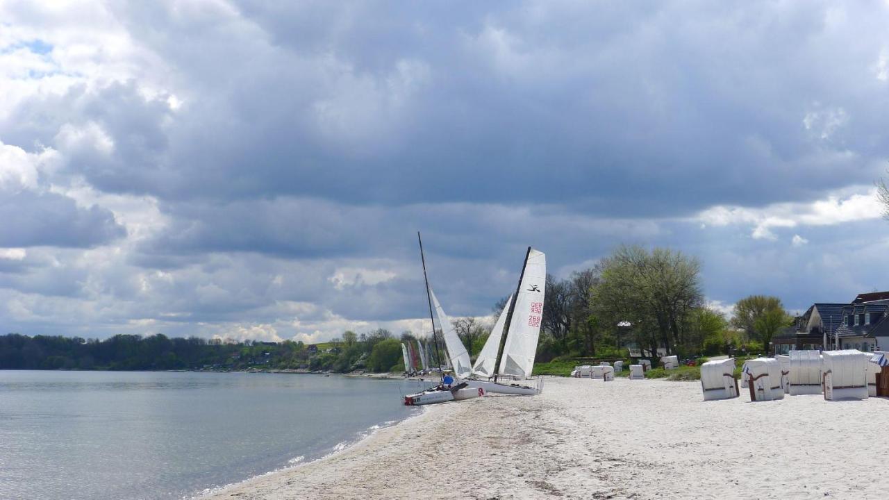 Seeblick II - Gemuetliche 60Qm - Ganzes Haus - 50M Zum Naturstrand - Mit Terrasse Und Grossem Garten Glücksburg Eksteriør bilde