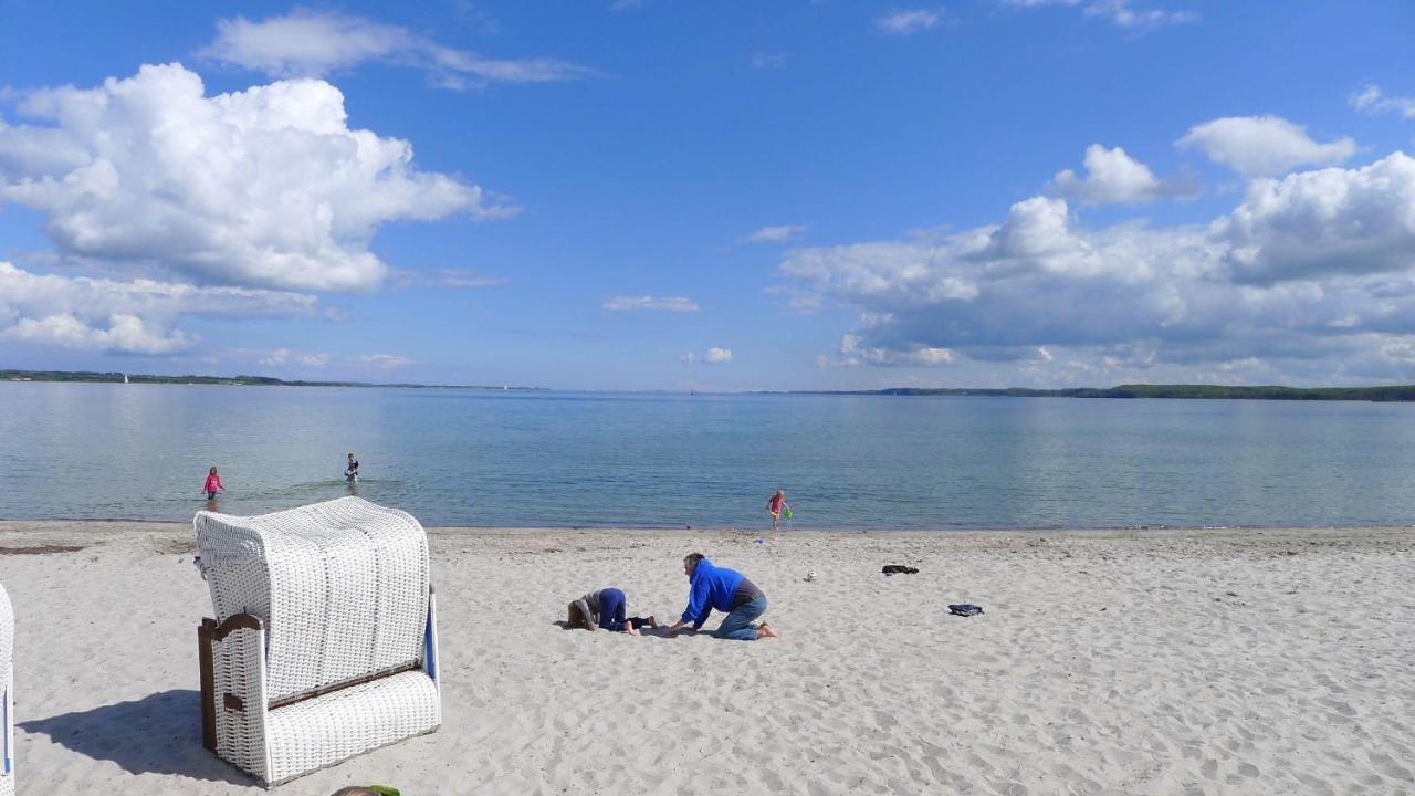 Seeblick II - Gemuetliche 60Qm - Ganzes Haus - 50M Zum Naturstrand - Mit Terrasse Und Grossem Garten Glücksburg Eksteriør bilde